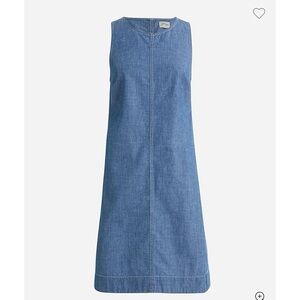 Blue Sleeveless Denim Dress